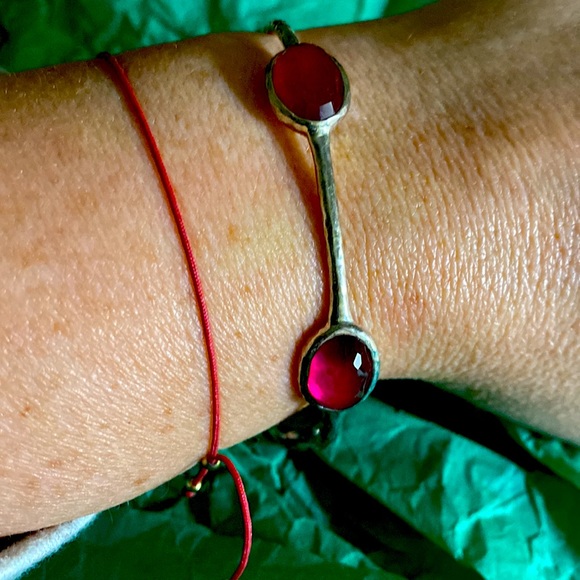 Ippolita Rock Candy Silver Red Pearl Inside Bracelet Not Used - Picture 2 of 16